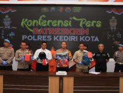 Polres Kediri Kota Berhasil Amankan 3 Tersangka Pengeroyokan Pasutri yang Viral di Medsos