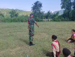 Tanamkan Karakter Generasi Muda Sejak Dini, Babinsa Koramil 0801/01 Pacitan Lakukan Babinsa Masuk Sekolah.