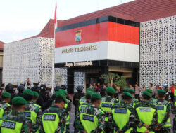 Sinergi TNI – Polri dalam Pengamanan Warga Baru PSHT di Trenggalek