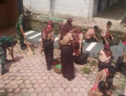 Sinergi TNI dan Pramuka: Aksi Bersih-Bersih Masjid di Ngulungkulon