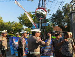 Operasi Patuh Semeru 2024, Polantas Ngawi Pasang Convex Mirror