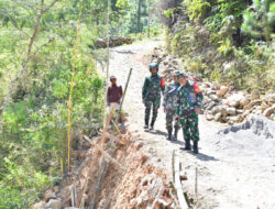 Hari ke Tiga TMMD ke 121 di desa Selur, Dansatgas TMMD Cek Progres Sasaran di semua Titik