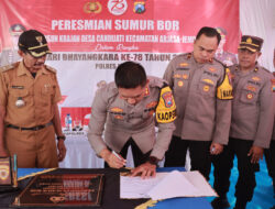 Kapolres Jember Resmikan Sumur Bor Bhayangkara Tatag Trawang Tungga di Desa Candijati