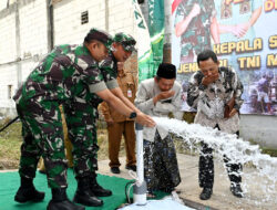 Danrem 074/Warastratama Resmikan Sumur Bor di Ponpes Azzayadiy, Sanggrahan, Grogol, Sukoharjo