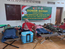 Peduli Sesama, TMMD Sengkuyung Desa Catur Adakan Donor Darah