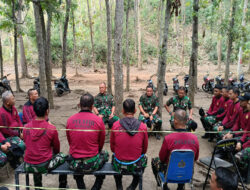 Siswa Dikko-174 Kejuruan Marinir Lanjutkan Lattek di Hutan Selogiri