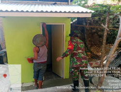 Optimalkan Program Jambanisasi, Babinsa Koramil 0801/09 Sudimoro Lakukan Pendampngan