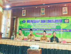 Ketua MKKS SMPN Lamongan Buka Workshop Rancangan Pembelajaran Guru IPS, Ini Pesannya