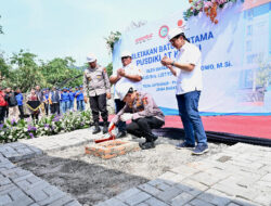 Kapolri Laksanakan Peletakan Batu Pertama Pembangunan Gedung Pusdiklat SPSI di Kawasan Jatiluhur Kab. Purwakarta