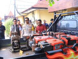 Respon Cepat, Polisi Berhasil Amankan Lima Tersangka Komplotan Pencuri Diesel di Ngawi