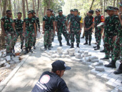 Tim Wasev Mabesad Tinjau Lansung ke Lokasi Program TMMD 121 di Bangunrejo Lor, Pastikan Berjalan Sesuai Rencana