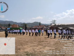 Berikan Latihan Intensif Paskibraka Jelang HUT RI Ke 79, Ini Pesan Babinsa Koramil 0801/07 Ngadirojo