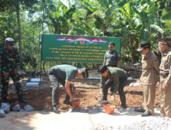 Dandim Boyolali Meletakkan Batu Pertama Program RTLH Anggota Veteran