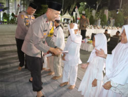 Polres Gresik Bersholawat dan Doa Bersama Jaga Pemilu Damai di Gresik