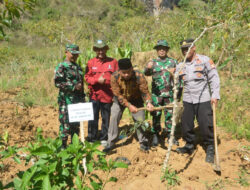 Penanaman Pohon, Salah Satu Program Unggulan Kasad pada TMMD ke 121 Selur