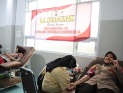 Sambut Hari Jadi Polwan ke-76, Srikandi Bhayangkara Polres Mojokerto Gelar Donor Darah