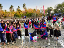 Mahasiswa KKNT STIT M Paciran Semarakkan HUT RI ke-79 dengan P5 dan Penanaman Bibit Mangrove dalam Rangka HKAN