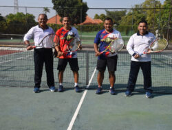 Latih Ketangkasan Pejabat Utama, Dankodiklatal Ajak Latihan Tenis Lapangan