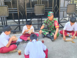 Berikan Motivasi dan Edukasi, Babinsa Duduk Bersama Adik-adik SD N 2 Karangasem