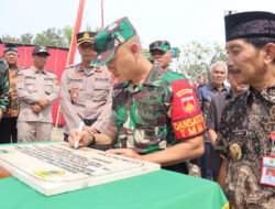 Tutup TMMD Pare, Dandim Sragen Menyampaikan selesai 100%