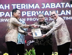 Asrena Danlantamal V Hadiri Serah Terima Jabatan Kepala Perwakilan BPK Provinsi Jawa Timur