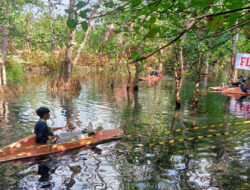 Pantai Cacalan Gelar Lomba Kejuaraan Kano Piala bupati Cup 2024