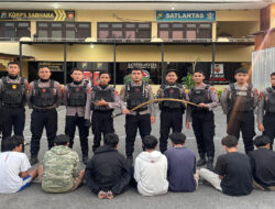 Polres Pelabuhan Tanjungperak Amankan 7 Kelompok Gang Allstar di Tenggumung Baru Surabaya