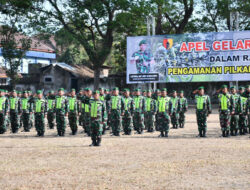 Apel Gelar Pasukan Pengamanan Pilkada Serentak Tahun 2024 Kodim 0802/Ponorogo