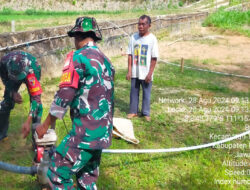 Sukseskan Program Pemerintah Bidang Pertanian, Babinsa 0801/08 Tulakan Kawal Pompanisasi