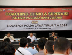 Tingkatkan Kualitas Pelayanan Polresta Banyuwangi Gelar Coaching Clinic