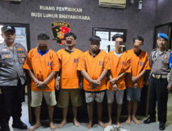 Polisi Berhasil Amankan Komplotan Pencuri Kabel Milik PT. Telkom di Asemrowo Surabaya