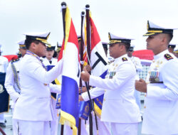 Berlayar Dengan KRI RJW-992, Dankodiklatal Ikuti Puncak Peringatan HUT Ke-79 TNI AL