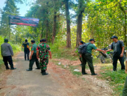 Antisipasi Bencana, Babinsa Koramil Sine bersama Perhutani Melaksanakan Sosialisasi Kebakaran Hutan