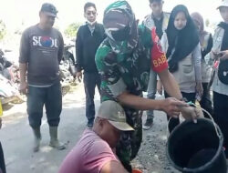 Babinsa Pos Koramil Gerih Laksanakan Pendampingan Pembuatan Pupuk Organik