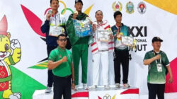 Atlet Taekwondo Polda Jawa Timur Raih Medali Emas di PON XII