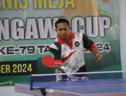 Turnamen Tenis Meja Dandim 0805 Ngawi Cup Dalam Rangka HUT TNI ke 79 Sukses Digelar