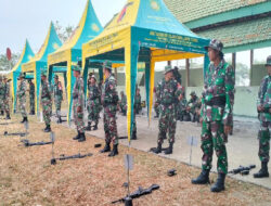 Pelihara Kemampuan Prajurit, Kodim 0812/Lamongan Gelar Latihan Menembak Senjata Ringan