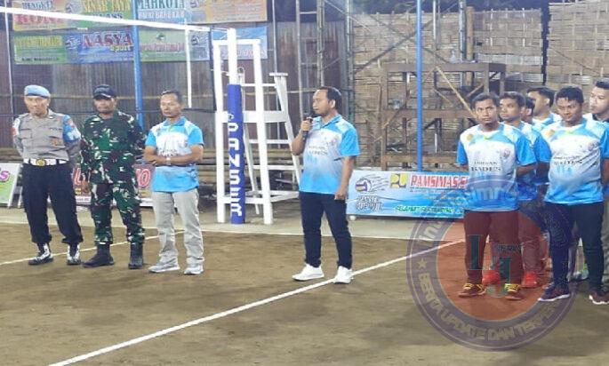 Babinsa Nogosari Dukung Sportifitas Turnamen Bola Voly di Wilayah