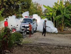 Babinsa Kodim 0802/Ponorogo Pendampingan Pengasapan Fogging