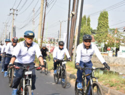 Jalin Silaturahmi Jalasena Surabaya, Dankodiklatal Funbike Bersama Sejauh 35 KM