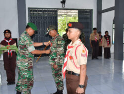 Dandim Ponorogo Buka Pembekalan dan Pelatihan Pengurus Dewan Penggalang SMP Negeri 4 Ponorogo