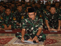 Doakan Kelancaran HUT Ke-79 TNI, Antap dan Siswa Kodiklatal Laksanakan Doa Bersama