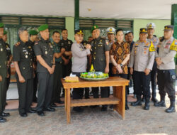 HUT TNI ke 79, Polres pacitan Beri Kejutan kado Ke Kodim 0801/Pacitan