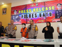 Kurang Dari 12 Jam Polres Batu Berhasil Amankan Tersangka Penembakan Tukang Bakso