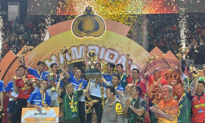 Tim Voli Putra Polda Jatim Juara Kapolri Cup 2024 usai Kalahkan Tim Polda Jabar di Laga Final