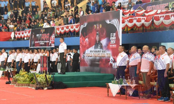 Dukung Kedekatan TNI Bersama Masyarakat, Ir Kodiklatal Saksikan Kejuaraan Karate Open Tournament Piala Panglima TNI 2024