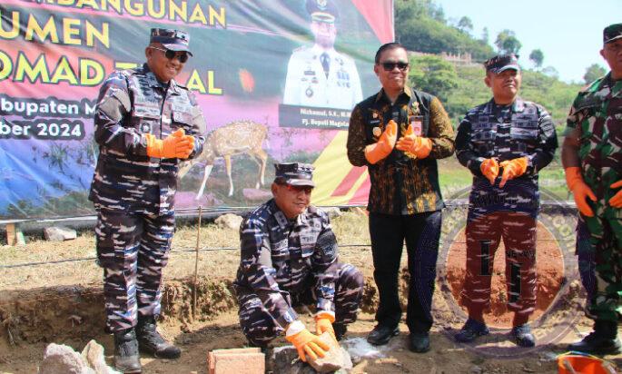 Wadan Lantamal V Hadiri Peletakan Batu Pertama Pembangunan Monumen Pesawat Nomad TNI AL