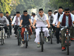 Polres Mojokerto Gowes Bareng Forkopimda dan 1.000 Santri