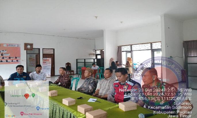 Babinsa Koramil 0801/09 Sudimoro Hadiri Rapat Kegiatan Pertisipasif Bersama Stakeholder