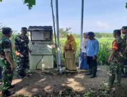 Babinsa Demangan Turut Monitoring Program Irigasi Pompanisasi